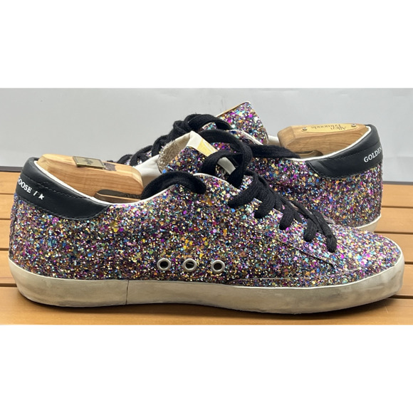 Golden Goose Super-Star Low Top Multi color Limited Edition Size 40 US 10 - Picture 7 of 16